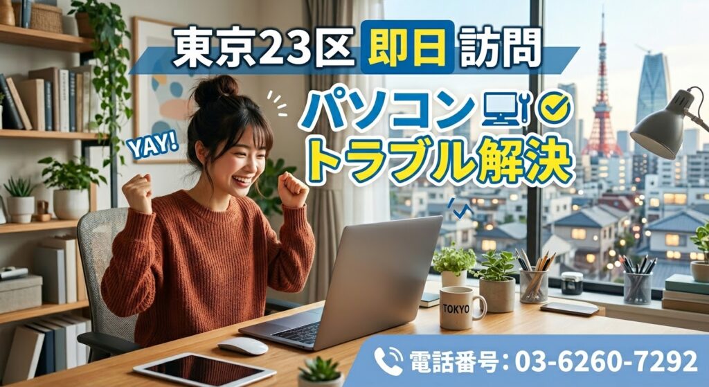 東京23区即日訪問 パソコントラブル即解決